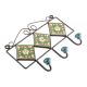 Forest Green Yellow Floral Tiles Hooks